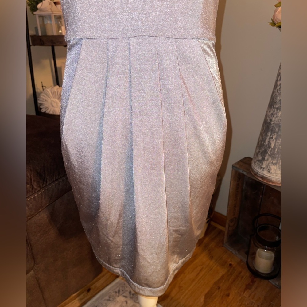 Armani Exchange grey and with black top zip up back dress - Picture 3 of 7